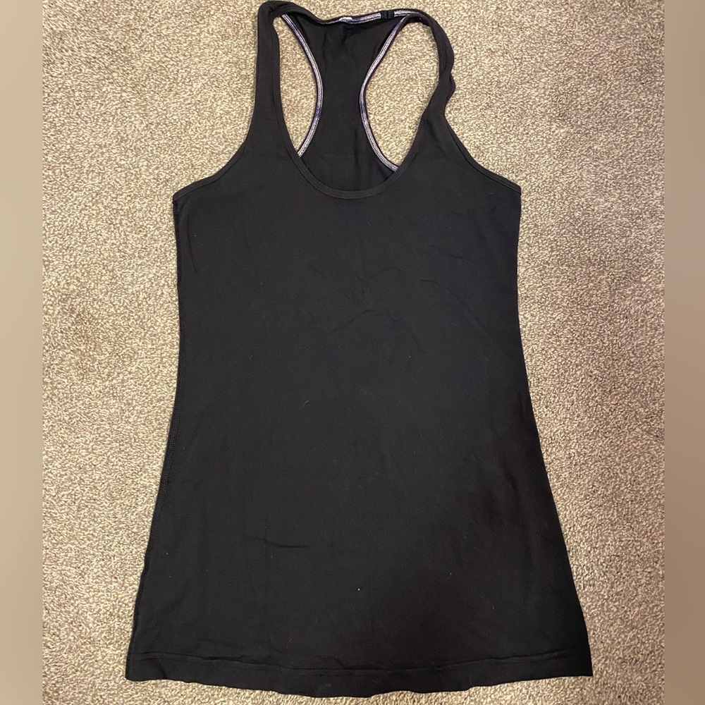 Lululemon Full Length Black Tank Top (4/6)